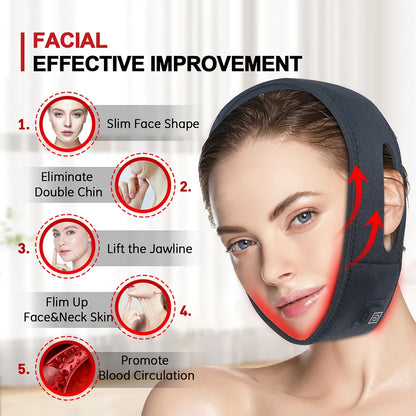 660nm Red Light Infrared 850NM Fabric Chin Neck Home Use Neck Heating