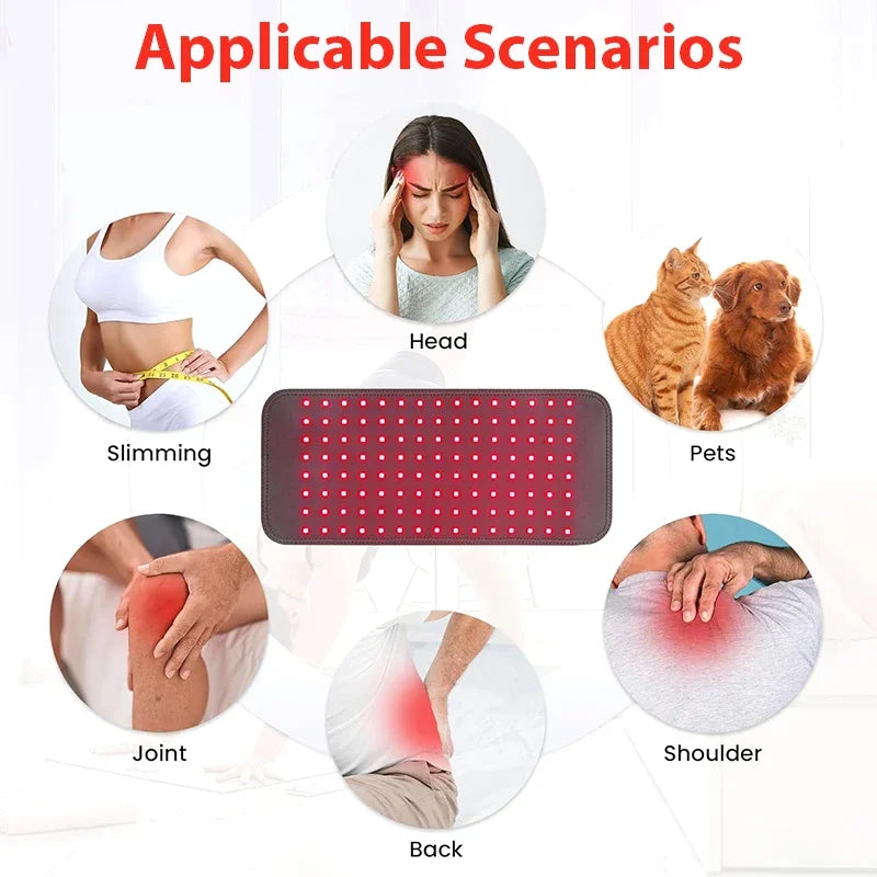 Red Infrared Light Therapy Pad 660nm 850nm LED Health Care for Face and Body