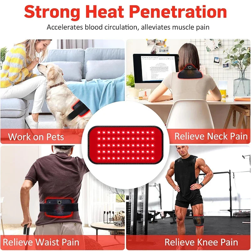 Red Infrared Light Therapy Pad 660nm 850nm LED Health Care for Face and Body
