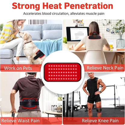 Red Infrared Light Therapy Pad 660nm 850nm LED Health Care for Face and Body
