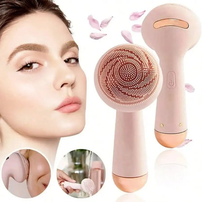 Electric Silicone Brush Facial Brush Skin Massager