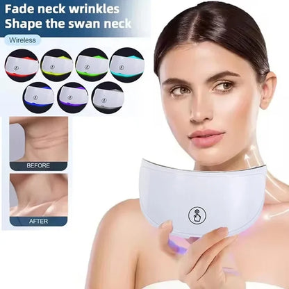 2025 Neck LED Mask 7 Colors Photon Anti-Wrinkle