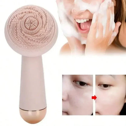 Electric Silicone Brush Facial Brush Skin Massager